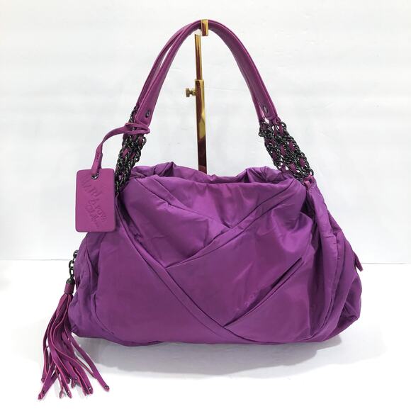 Cole Haan Maria Sharapova Purple Triple Zip Hobo Satchel Bag - Picture 14 of 14